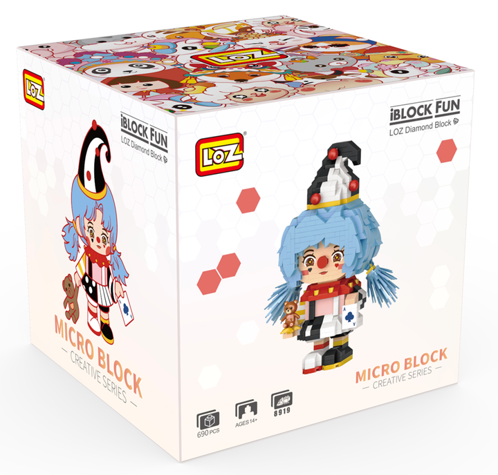Black and White Clown (Set 8919) - heydaystoys