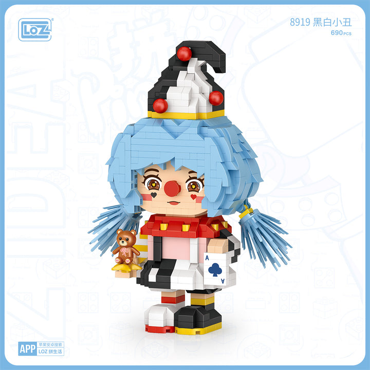 Black and White Clown (Set 8919) - heydaystoys