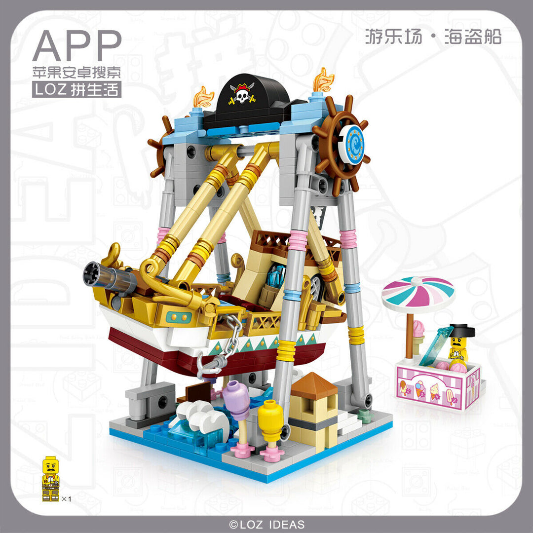Theme Park Pirate Ship (Set 1717) - heydaystoys