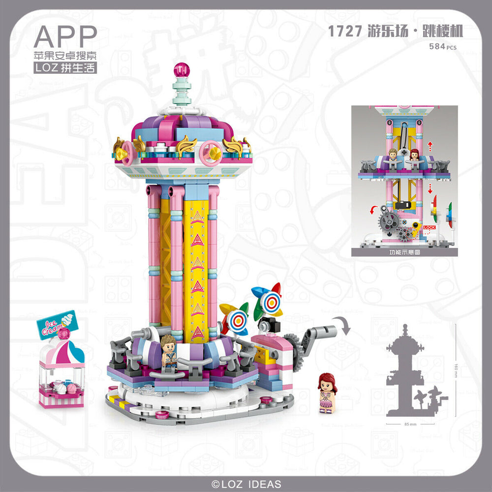 Theme Park Turbo Drop (Set 1727) - heydaystoys