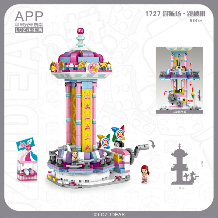 Theme Park Turbo Drop (Set 1727) - heydaystoys