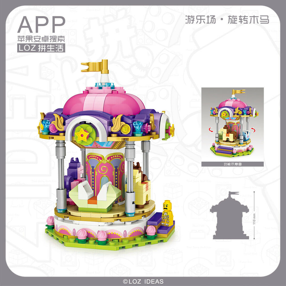 Theme Park Carousel (Set 1720) - heydaystoys