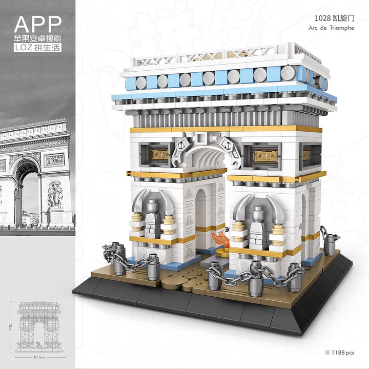LOZ Mini Blocks – Arc de Triomphe Paris (Set 1028)