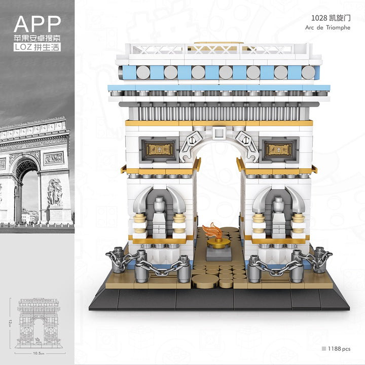 LOZ Mini Blocks – Arc de Triomphe Paris (Set 1028)