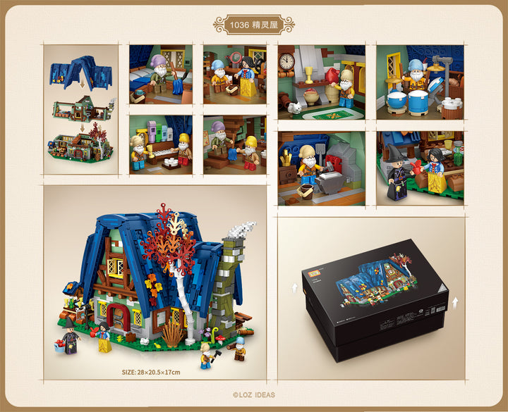 LOZ Fairy House Micro-Blocks Building Kit (Set 1036)