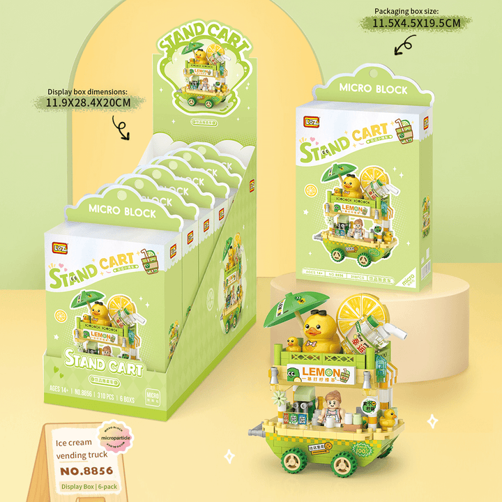 Mini Food Truck Building Kits (Set 8854-8856)