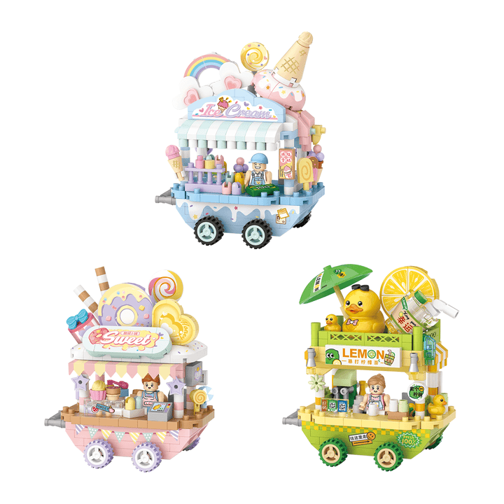 Mini Food Truck Building Kits (Set 8854-8856)