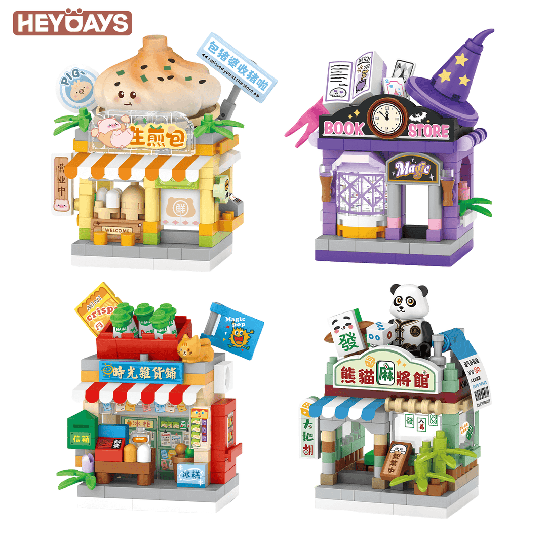 LOZ Micro Blocks Mini Street View City Shop Series (Set 8625–8628)