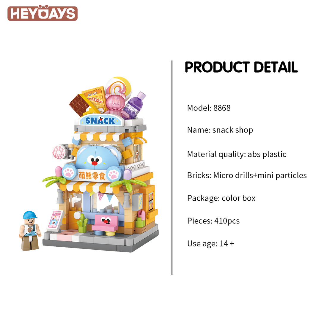 LOZ Micro Block Street Shop Series (Set 8867–8870)