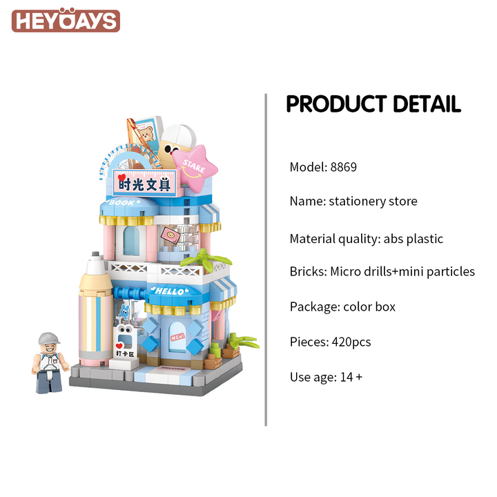 LOZ Micro Block Street Shop Series (Set 8867–8870)