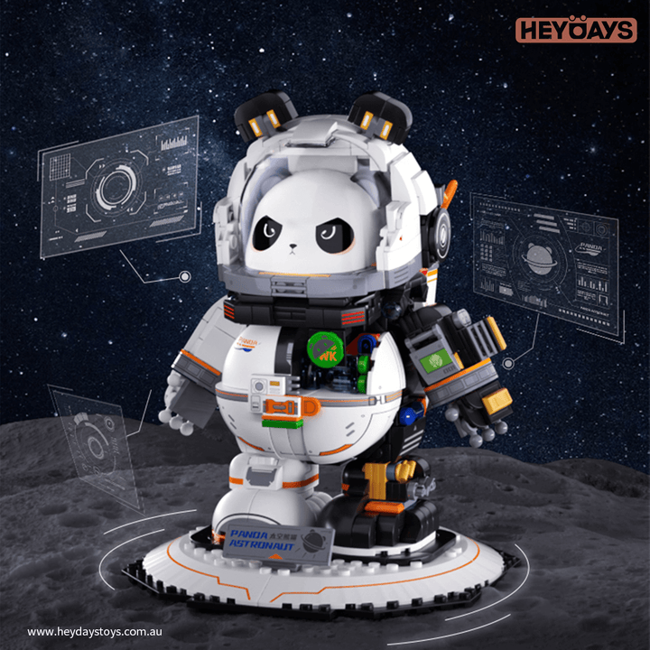 Panda Astronaut Mecha Building Blocks Space Panda Figure STEM Toy for Kids