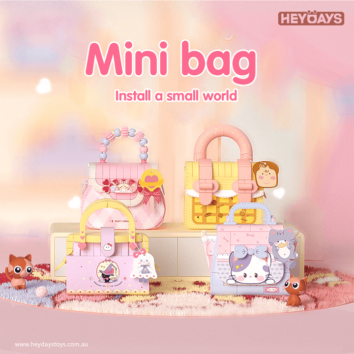 Mini Building Block Bag Set – 4 Themes