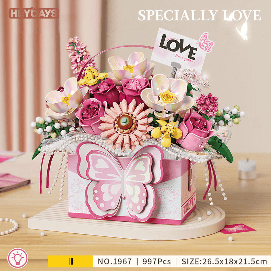 LOZ Butterfly Bouquet Gift Box (Set 1967)