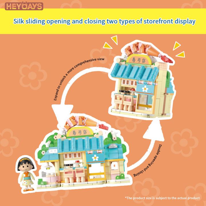 Chibi Maruko-chan Mini Store Building Block Set