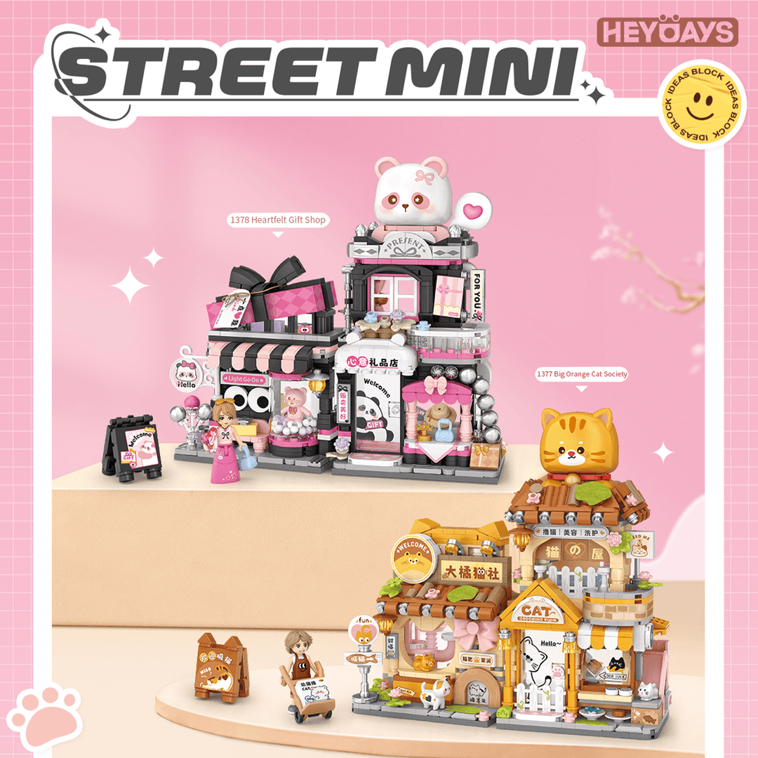 Heartfelt Gift Shop & Big Orange Cat Society (Set 1377-1378)