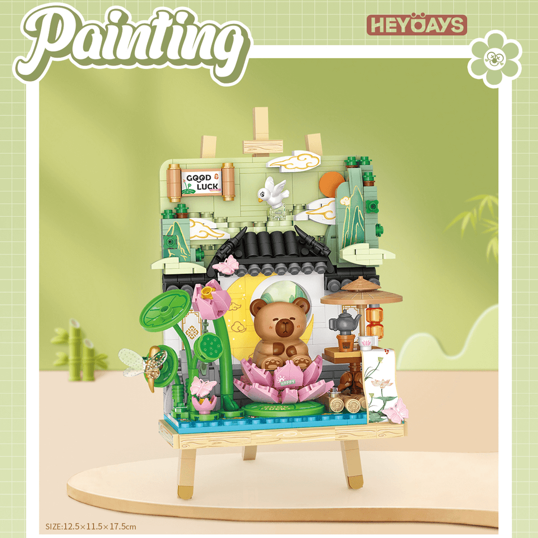 Loz Mini Bricks Painting Series 3D Easel Diorama (Set 4803-4806)