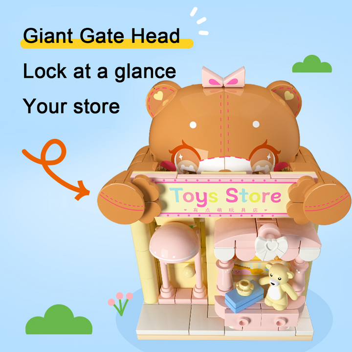 Kids Building Blocks Street Shop Series – Clothing Store / Makeup Store / Ice Cream Shop / Toy Store
