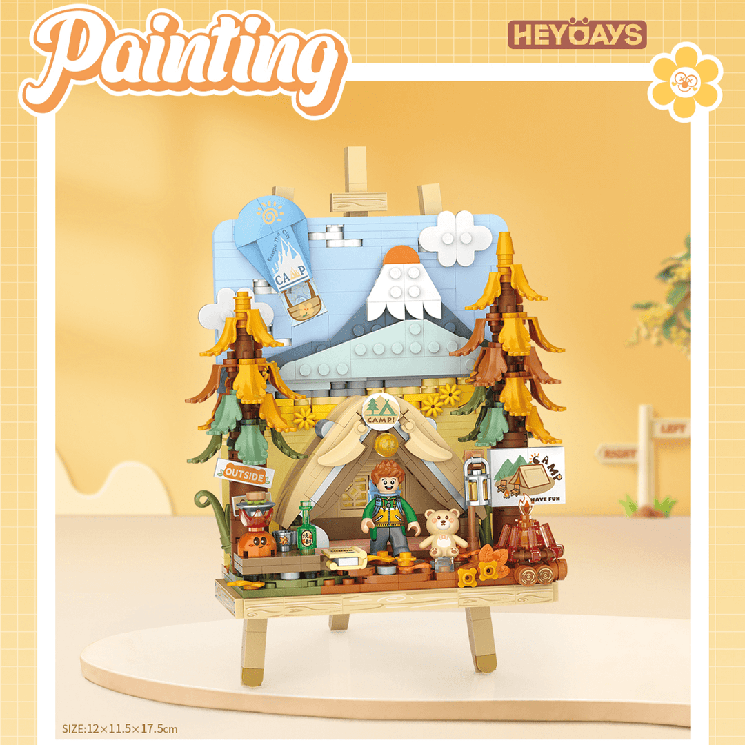 Loz Mini Bricks Painting Series 3D Easel Diorama (Set 4803-4806)