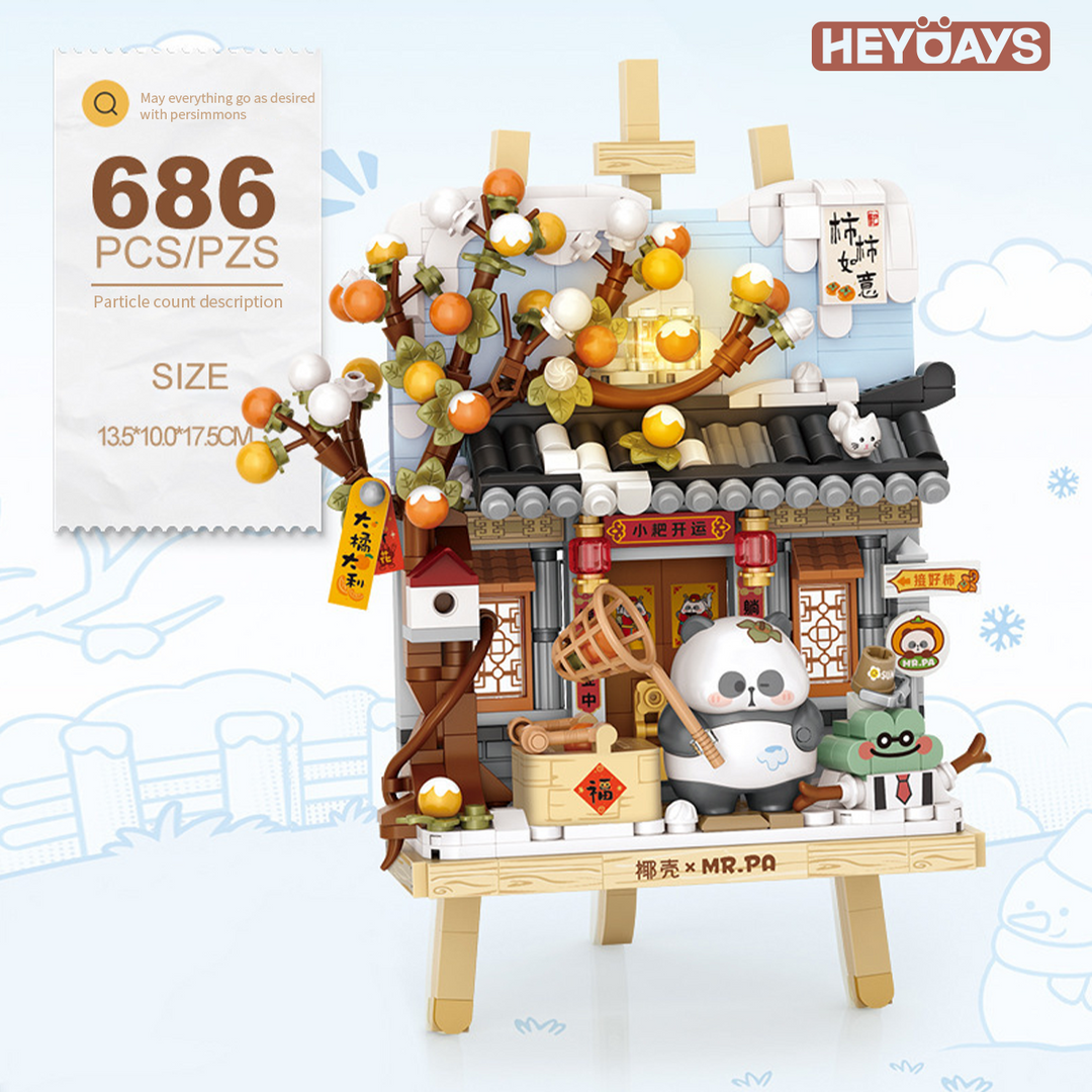 Panda 3D Painting Micro-Block Diorama (Set 7203-7206)