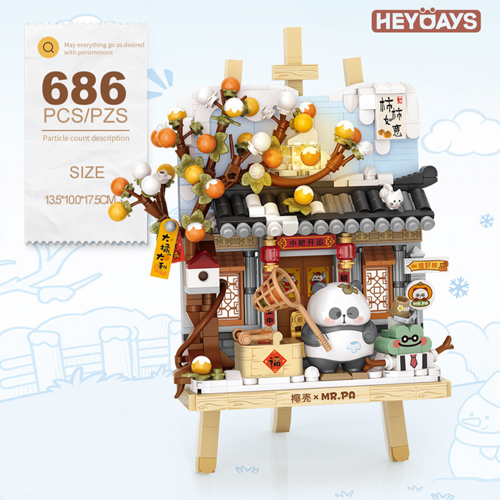 Panda 3D Painting Micro-Block Diorama (Set 7203-7206)