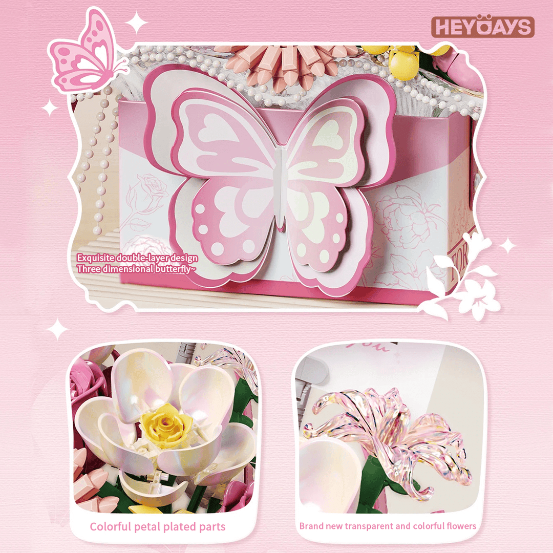 LOZ Butterfly Bouquet Gift Box (Set 1967)