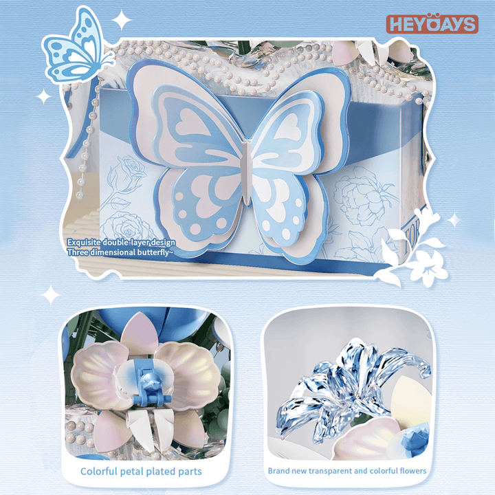 LOZ Butterfly Bouquet Gift Box (Set 1967)