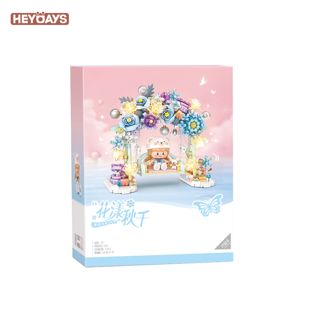 LOZ Mini Blocks Blooming Swing Flower Arch with Lights (Set 1353)