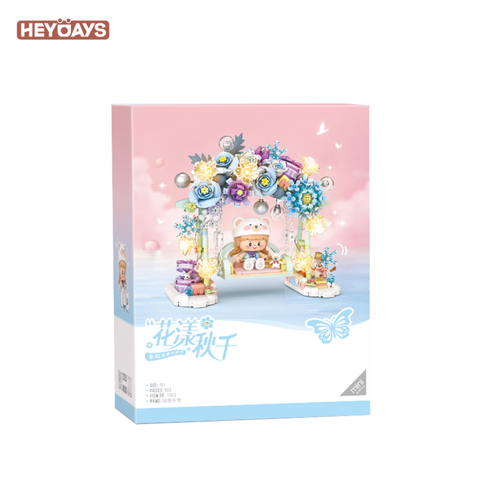 LOZ Mini Blocks Blooming Swing Flower Arch with Lights (Set 1353)