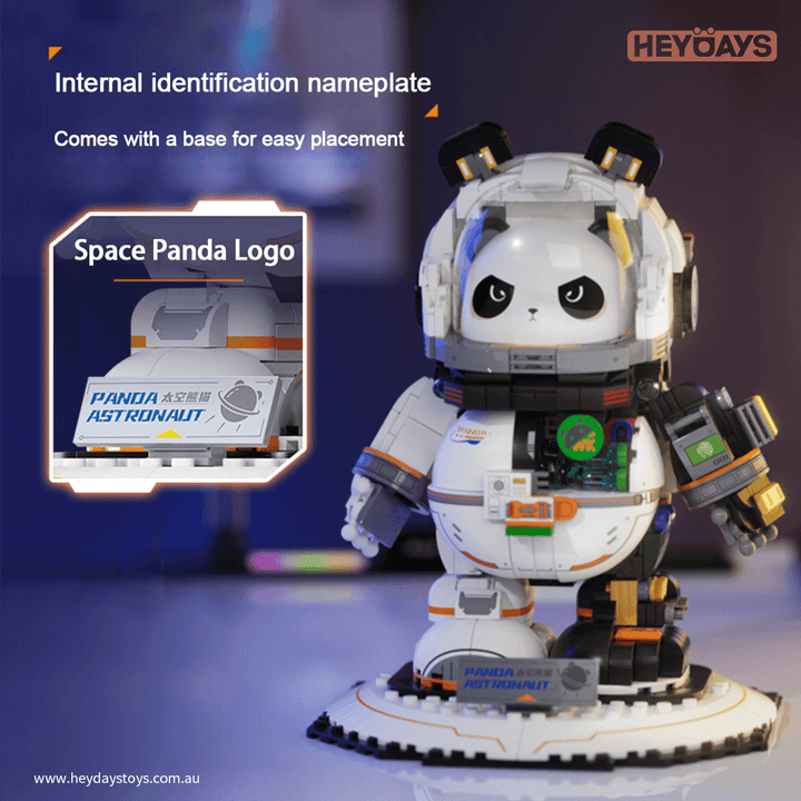 Panda Astronaut Mecha Building Blocks Space Panda Figure STEM Toy for Kids