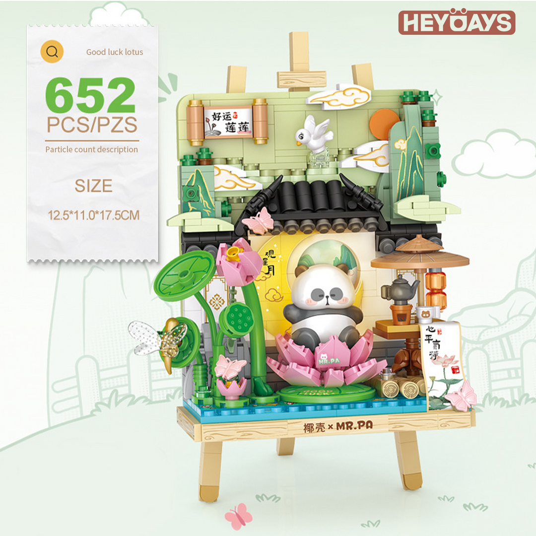 Panda 3D Painting Micro-Block Diorama (Set 7203-7206)