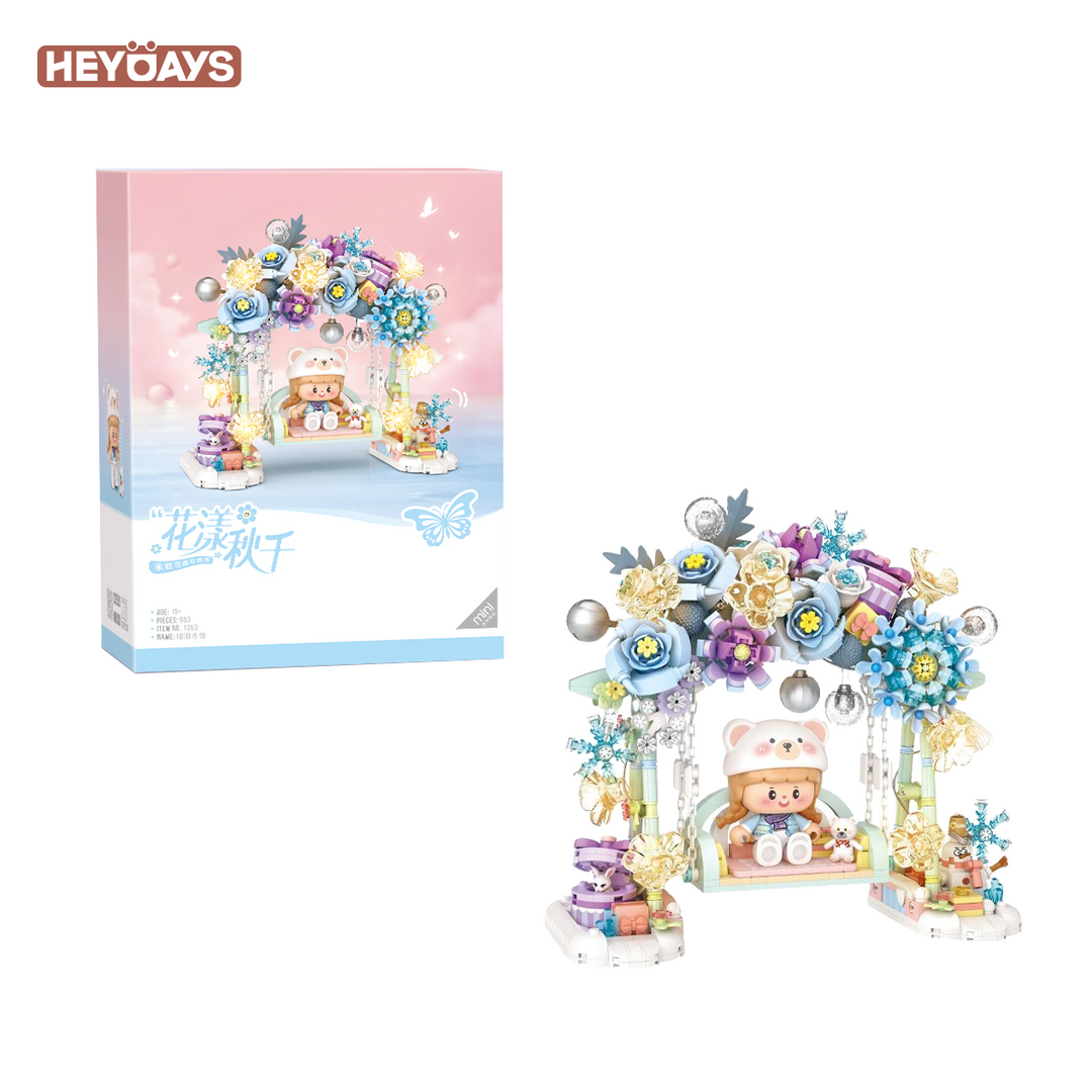 LOZ Mini Blocks Blooming Swing Flower Arch with Lights (Set 1353)