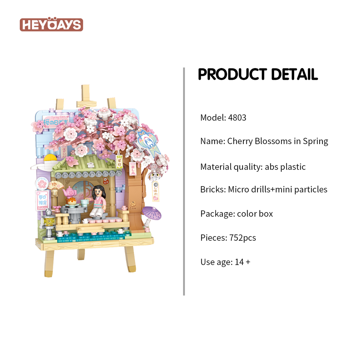Loz Mini Bricks Painting Series 3D Easel Diorama (Set 4803-4806)
