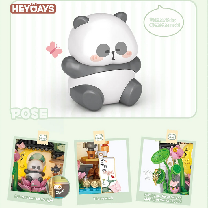 Panda 3D Painting Micro-Block Diorama (Set 7203-7206)