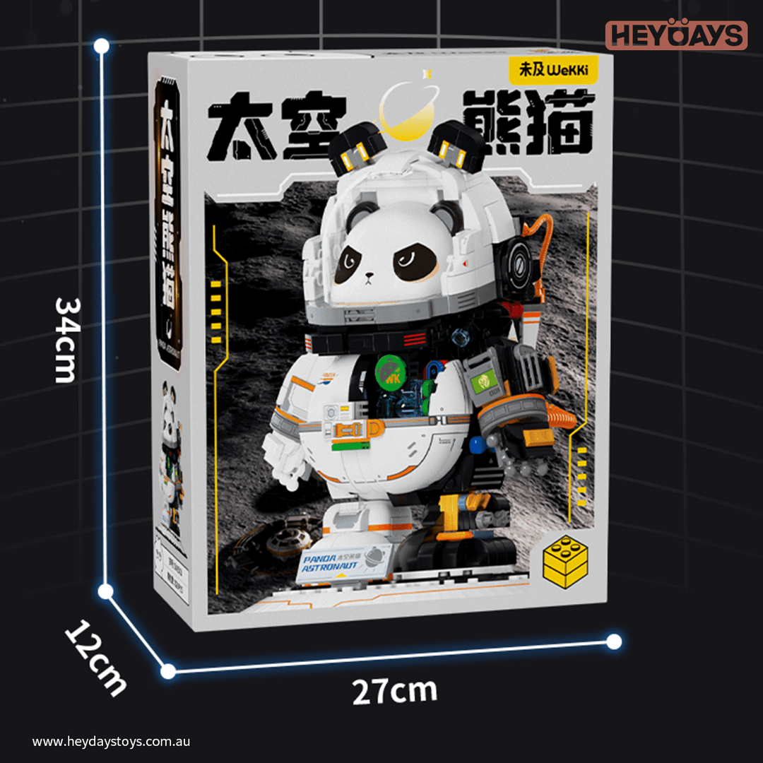 Panda Astronaut Mecha Building Blocks Space Panda Figure STEM Toy for Kids