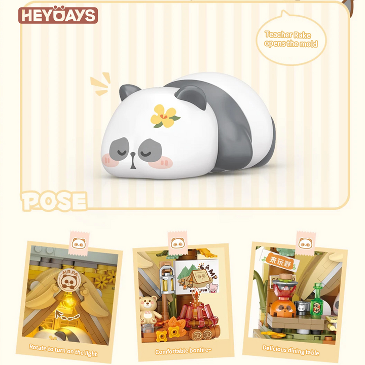Panda 3D Painting Micro-Block Diorama (Set 7203-7206)