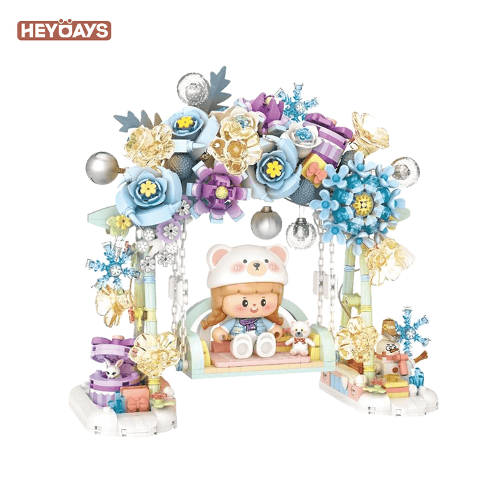 LOZ Mini Blocks Blooming Swing Flower Arch with Lights (Set 1353)