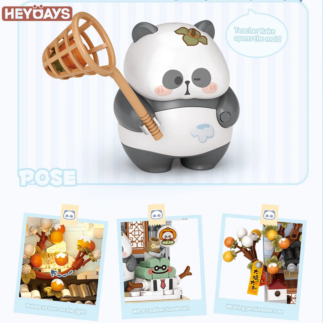 Panda 3D Painting Micro-Block Diorama (Set 7203-7206)
