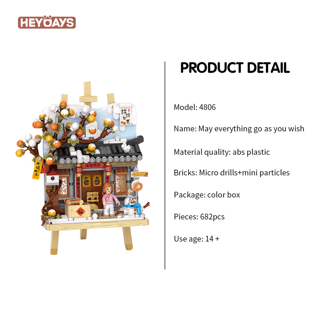 Loz Mini Bricks Painting Series 3D Easel Diorama (Set 4803-4806)