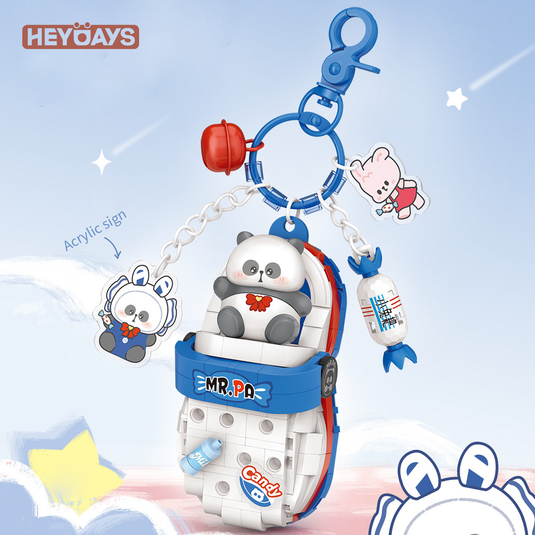 Mini Micro Building Block Pendant Keychain Collection (Set 7501–7512)