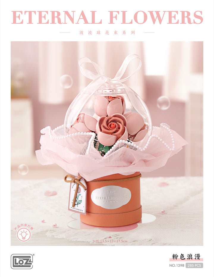 Pink Romantic Flowers (Set 1298) - heydaystoys