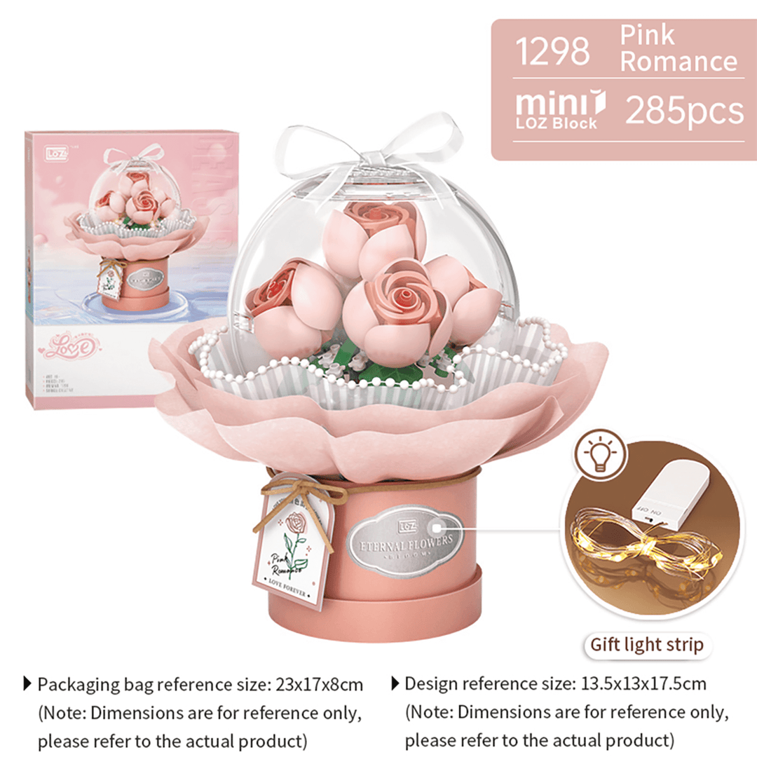 Pink Romantic Flowers (Set 1298)