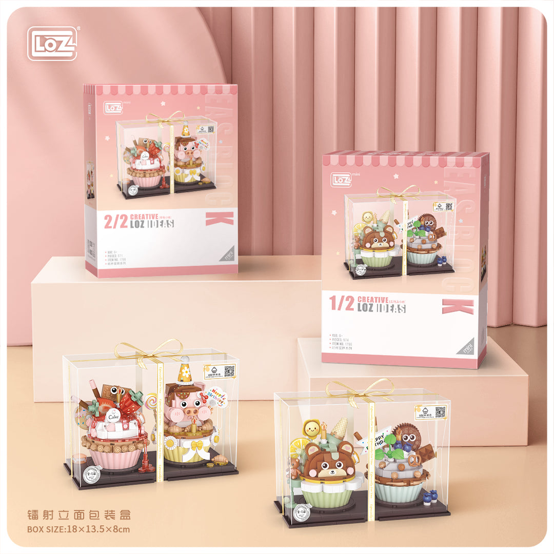 Strawberry Piggy Cake (Set 1756)