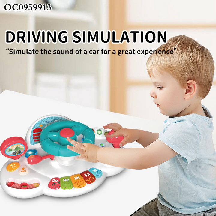 Kids Music Steering Wheel & Mini Piano (Set K102)