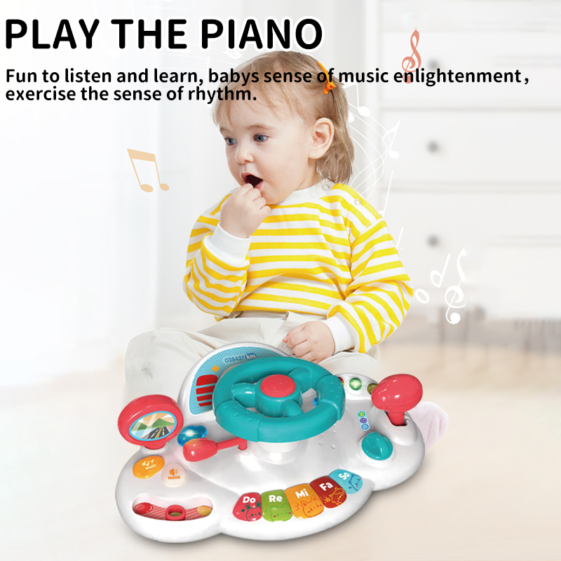 Kids Music Steering Wheel & Mini Piano (Set K102)