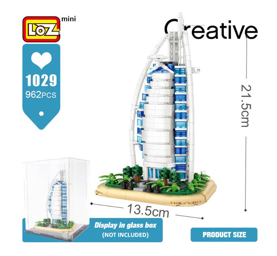 Loz Burj Al Arab Mini Architecture Building Kit (Set 1029)