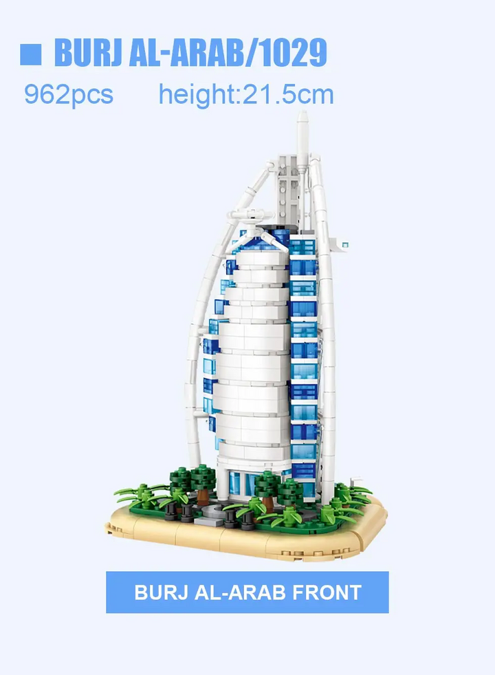 Loz Burj Al Arab Mini Architecture Building Kit (Set 1029)