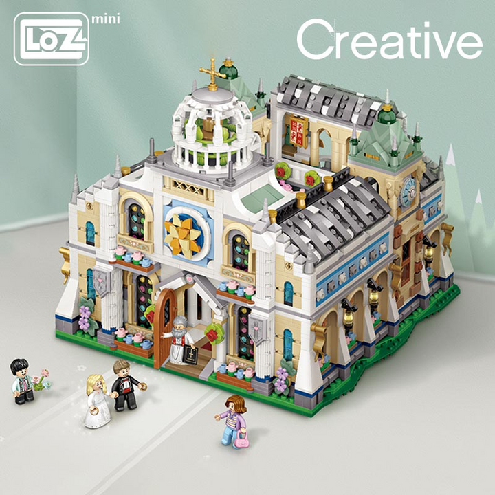 LOZ Mini Blocks Wedding Chapel Building Kit (Set 1035)