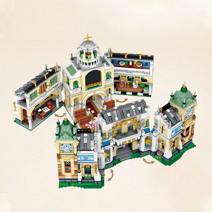 LOZ Mini Blocks Wedding Chapel Building Kit (Set 1035)