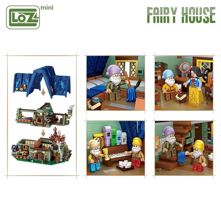 LOZ Fairy House Micro-Blocks Building Kit (Set 1036)