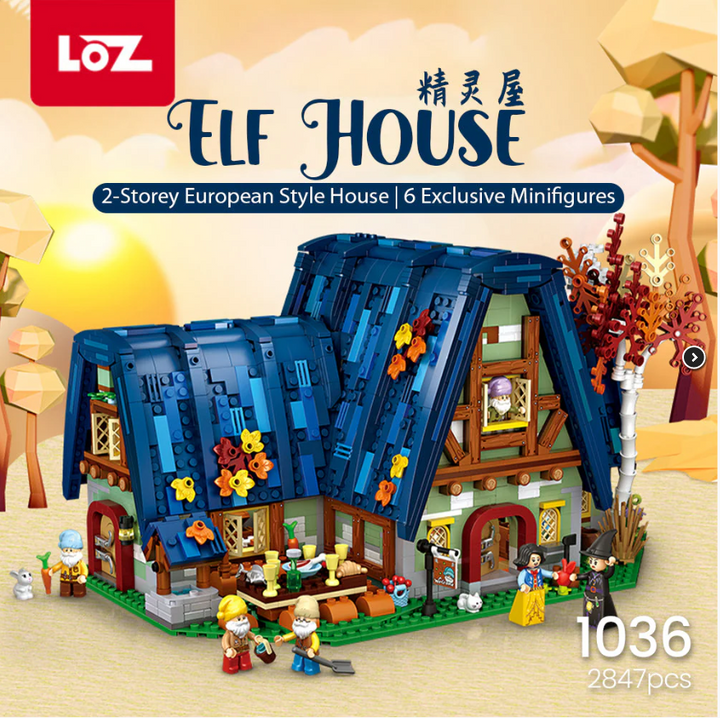 LOZ Fairy House Micro-Blocks Building Kit (Set 1036)